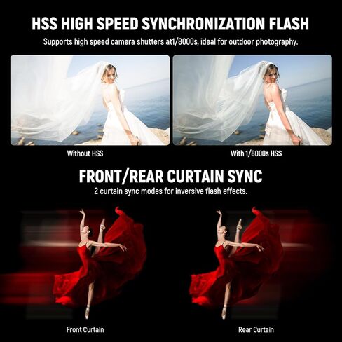 NEEWER NW655-S TTL Flash Speedlite متوافق مع كاميرات Sony، GN60 2.4G HSS 1/8000s Speedlight، 230 ومضة طاقة كاملة، إعادة التدوير في 0.1-2.6 ثانية، بطاريات AA تعمل (غير متضمنة) in Kuwait