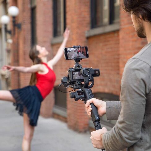 DJI Ronin-S Essentials Kit - Camera Stabilizer 3-Axis Gimbal Handheld for DSLR Mirrorless Cameras up to 8lbs / 3.6kg Payload for Sony Nikon Canon Panasonic Lumix, Black in Saudi Arabia