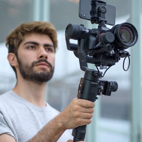 DJI Ronin-S Essentials Kit - Camera Stabilizer 3-Axis Gimbal Handheld for DSLR Mirrorless Cameras up to 8lbs / 3.6kg Payload for Sony Nikon Canon Panasonic Lumix, Black in Saudi Arabia