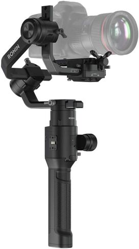 DJI Ronin-S Essentials Kit - Camera Stabilizer 3-Axis Gimbal Handheld for DSLR Mirrorless Cameras up to 8lbs / 3.6kg Payload for Sony Nikon Canon Panasonic Lumix, Black in Saudi Arabia