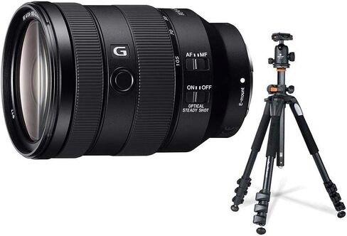 Sony FE 24-105mm f/4 G OSS Lens for Sony E with Vanguard 264AT 4-Section Al Tripod and TBH-100 Head in Saudi Arabia