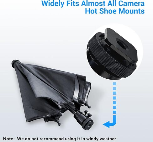 Camera Hot Shoe Umbrella + Camera Rain Cover：DSLR Mirrorless Camera Rain Umbrella with Camera Rain Cover in Saudi Arabia
