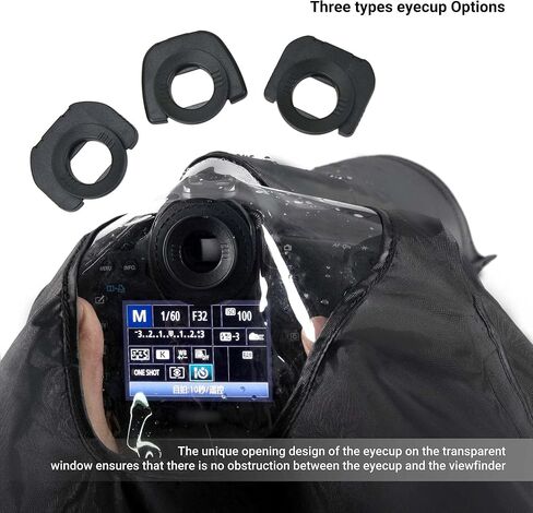 Camera Hot Shoe Umbrella + Camera Rain Cover：DSLR Mirrorless Camera Rain Umbrella with Camera Rain Cover in Saudi Arabia