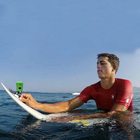 حافظة عائمة لكاميرا جوبرو - غطاء عائم اخضر مناسب لكاميرا جوبرو هيرو 7/6/5، غطاء عائم للكاميرا مضاد للحوض للرياضات المائية وركوب الامواج والسباحة والغوص in Kuwait