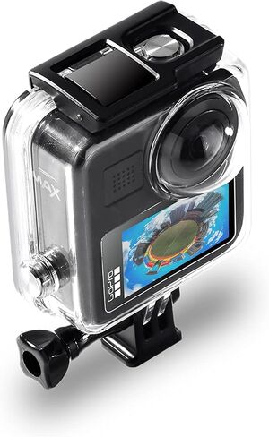 Waterproof Case for Gopro Max Action Camera, Underwater Diving Protective Housing 30M with Bracket Accessories in Saudi Arabia