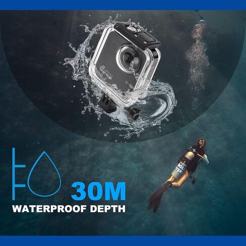 Waterproof Case for Gopro Max Action Camera, Underwater Diving Protective Housing 30M with Bracket Accessories in Saudi Arabia