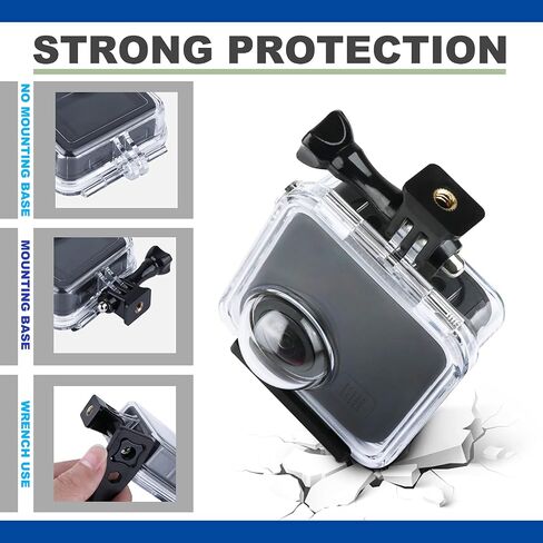 Waterproof Case for Gopro Max Action Camera, Underwater Diving Protective Housing 30M with Bracket Accessories in Saudi Arabia