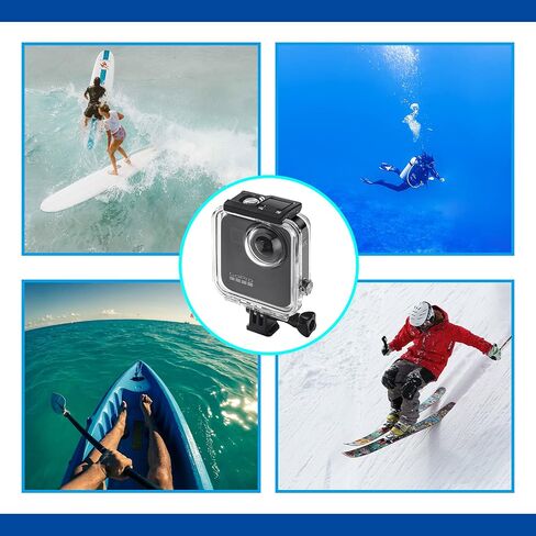Waterproof Case for Gopro Max Action Camera, Underwater Diving Protective Housing 30M with Bracket Accessories in Saudi Arabia