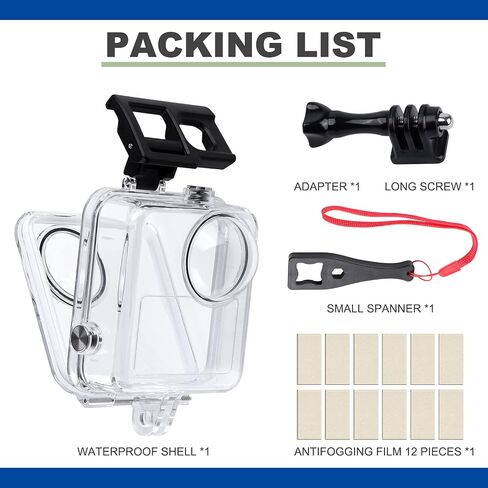 Waterproof Case for Gopro Max Action Camera, Underwater Diving Protective Housing 30M with Bracket Accessories in Saudi Arabia
