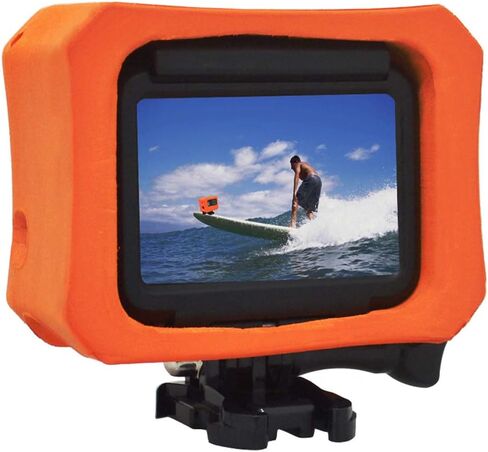 حافظة قابلة للطفو لـ جو برو هيرو 7 مع برغي مرن فائق البناء لجهاز جو برو هيرو 6/5 و 2018 غوص سباحة للرياضة المائية - برتقالي in Kuwait