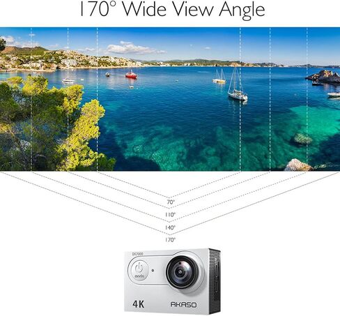 كاميرا الحركة AKASO EK7000 مع مجموعة أدوات جت سكي in Kuwait