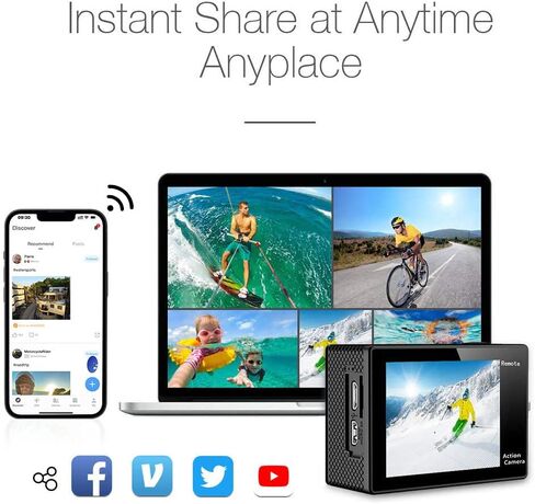 كاميرا الحركة AKASO EK7000 مع مجموعة أدوات جت سكي in Kuwait