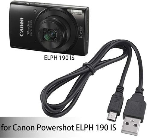 كيبل USB لكاميرا كانون باور شوت ELPH 190 IS الرقمية، وسلك كمبيوتر USB لكاميرا كانون باور شوت ELPH 190 IS in Kuwait