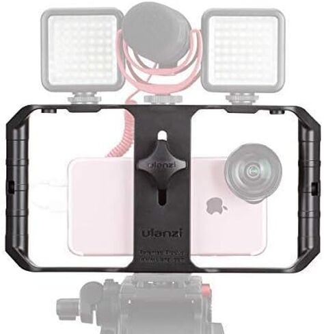 جهاز فيديو ULANZI U Rig Pro للهاتف الذكي، حقيبة صناعة الأفلام + مصابيح فيديو ULANZI VL49 RGB in Saudi Arabia