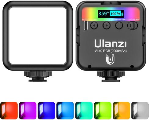جهاز فيديو ULANZI U Rig Pro للهاتف الذكي، حقيبة صناعة الأفلام + مصابيح فيديو ULANZI VL49 RGB in Saudi Arabia