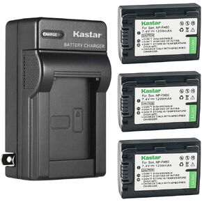 استبدال شاحن بطارية حائط تيار متردد من Kastar لجهاز Sony DCR-HC16، DCR-HC17، DCR-HC18، DCR-HC19، DCR-HC20، DCR-HC21، DCR-HC22، DCR-HC23، DCR-HC24، DCR-HC26، DCR- HC27، DCR-HC28، DCR-HC30 in Kuwait
