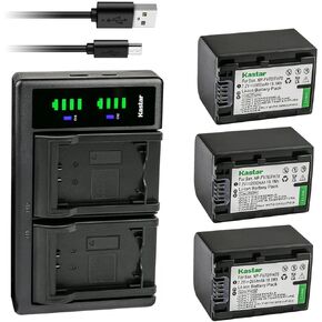 بطارية Kastar 4 عبوات وشاحن USB LTD2 بديل لسوني DCR-SR33، DCR-SR35، DCR-SR36، DCR-SR37، DCR-SR38، DCR-SR40، DCR-SR42، DCR-SR45، DCR-SR46، DCR- SR47، DCR-SR48، DCR-SR50، DCR-SR52 in Kuwait
