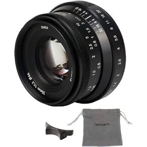 7artisans 35mm F1.2 II Prime Lens for Olympus and Panasonic M4/3 Mount | Manual Focus, F1.2 Large Aperture, 52mm Equivalent Focal Length Suitable for Portrait, Street Photograhy and Landscapes in Kuwait