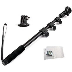 SSE 48" High Grade Heavy Duty Extendable Handheld Monopod Selfie Stick Pole & Tripod Mount Adapter for SSE Accessories Kit for GoPro HERO8 Black, GoPro MAX, Hero 8 7 6 5 4 3+ & Hero Session in Saudi Arabia