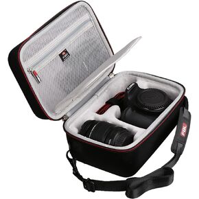 FBLFOBELI EVA Travel Storage Case For Canon EOS Rebel T7 DSLR Camera with 18-55mm Lens, Camera Protective Waterproof Carrying Bag (Case Only)