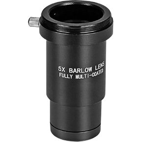 1.25 Inch 5X Barlow Lens Telescope Accessory,5X Magnification, Fully Multi-Coated Metal, with M42 Thread Camera Connect Interface - for 1.25" Telescope Astronomy Eyepiece in Saudi Arabia