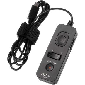 سلك تحرير مصراع التحكم عن بعد Fotga 59 بوصة لسوني A1 A9 A7 A7S A7RV A7R II III IV A9III A6400 A6500 A6600 RX100 VII M7 RX100M6 M4 M5 RX10M3 M4 A77 A99 II FDR-AX700 FX3 ZV-1 مثل RM-VPR1 in Kuwait