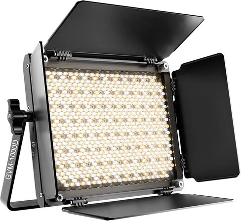 GVM RGB LED Video Light, Photography Lighting with APP Control, 1000D Video Lighting Kit for YouTube Studio, 3 Packs Led Panel Light, 3200K-5600K, 8 Kinds of The Scene Lights, CRI 97 (3 Packs 1000D) in Saudi Arabia