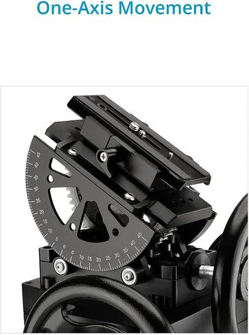 PROAIM Orion Mini Camera Geared Head for Precise 360° Panning & 45° Tilting Movement on Each Side. Handy Operations w Stable & Controlled Shots. Tool-Less Design, Payload: 15kg/33lb (P-ORGH-MN) in Saudi Arabia
