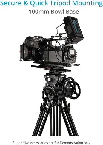 PROAIM Orion Mini Camera Geared Head for Precise 360° Panning & 45° Tilting Movement on Each Side. Handy Operations w Stable & Controlled Shots. Tool-Less Design, Payload: 15kg/33lb (P-ORGH-MN) in Saudi Arabia