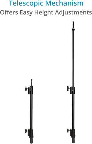 PROAIM صاري تلسكوبي عالي التحمل مع دبوس صغير مقاس 5/8 بوصة لعربة Proaim Sound Chief. تمديد لتركيب معدات إضافية مثل إعداد كاميرا Gimbal والأضواء والشاشات على عربة الصوت الخاصة بك (P-2BPM-01) in Saudi Arabia
