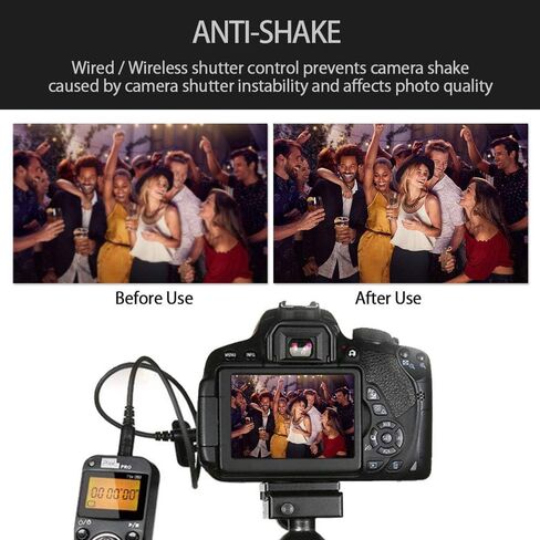 Pixel TW-283 E3 Wireless Shutter Release Cable Wired Remote Control Compatible Compatible for Canon XT XTi XS XSi T1i T2i T3 T3i T4i T5 T5i T6i SL1 EOS R R6 1300D 300D 60D 60Da 70D 80D 90D 850D 750D in Saudi Arabia