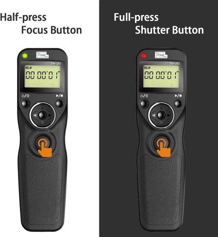 Pixel TW-283 E3 Wireless Shutter Release Cable Wired Remote Control Compatible Compatible for Canon XT XTi XS XSi T1i T2i T3 T3i T4i T5 T5i T6i SL1 EOS R R6 1300D 300D 60D 60Da 70D 80D 90D 850D 750D in Saudi Arabia