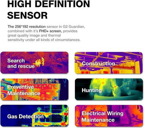هاتف ذكي متين AGM G2 Guardian 5G مزود بكاميرا حرارية بدقة 256 × 192، هاتف متين مزود برؤية ليلية بالأشعة تحت الحمراء بدقة 20 ميجابكسل، وكاميرا رئيسية بدقة 108 ميجابكسل، Qualcomm QCM6490، 6.58 بوصة FHD+ 120 هرتز، 7000 مللي أمبير، 8 + 256 جيجابايت، NFC in Kuwait