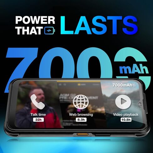 هاتف ذكي متين AGM G2 Guardian 5G مزود بكاميرا حرارية بدقة 256 × 192، هاتف متين مزود برؤية ليلية بالأشعة تحت الحمراء بدقة 20 ميجابكسل، وكاميرا رئيسية بدقة 108 ميجابكسل، Qualcomm QCM6490، 6.58 بوصة FHD+ 120 هرتز، 7000 مللي أمبير، 8 + 256 جيجابايت، NFC in Kuwait