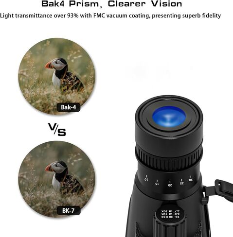 تلسكوب أحادي العين عالي القوة 10-30X50 للبالغين مع محول الهاتف الذكي، حامل ثلاثي القوائم، حقيبة منظمة، نطاقات تحديد لمشاهدة الطيور والمشي لمسافات طويلة ومشاهدة الحياة البرية in Kuwait