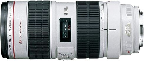 Canon EF 70-200mm f/2.8L IS USM عدسة تكبير تليفوتوغرافي لكاميرات Canon SLR - صندوق أبيض (عبوة كبيرة) (متجددة) in Saudi Arabia