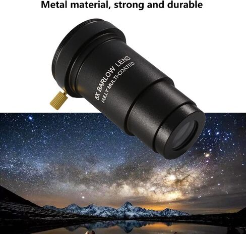 عدسة بارلو 5X، عدسة تلسكوب بارلو معدنية ايسنيو مع واجهة خيط M42x0.75 للعدسة العينية القياسية 1.25 انش لعلم الفلك in Kuwait