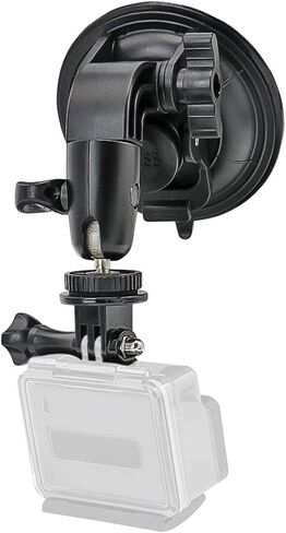 Heavy Duty Camera Car Windshield Mount with 1/4-20 Adapter for GoPro Hero Series and All Cameras in Saudi Arabia