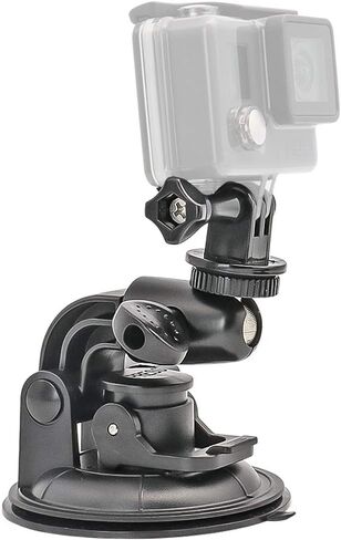 Heavy Duty Camera Car Windshield Mount with 1/4-20 Adapter for GoPro Hero Series and All Cameras in Saudi Arabia