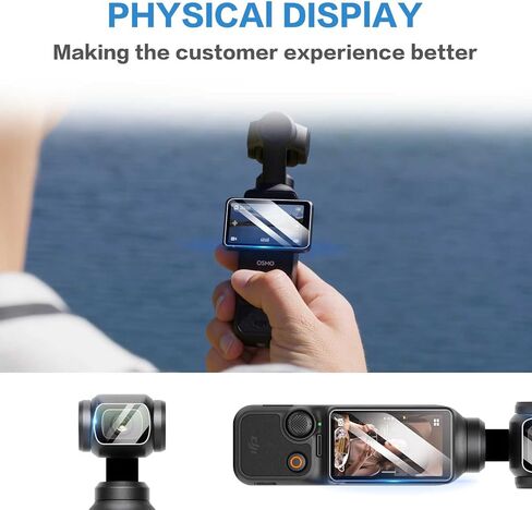 واقي شاشة من الزجاج المقسى لدي جيه اي اوسمو بوكيت 3 من كيه اس كيه اس بي، واقي شاشة مقاوم للخدش بدرجة صلابة 9 لدي جيه اي اوسمو بوكيت 3، سهل التركيب ومضاد لبصمات الاصابع (3+3 قطع) in Kuwait