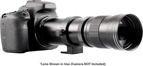 Ultimaxx 420-800mm (w/Converter 840-1600mm) f/8.3-16 HD Manual Telephoto Zoom T-Mount Lens Kit for Canon EOS 9000D 800D 760D 750D 700D 1300D 1200D T100, 4000D, 3000D, 2000D, 1500D DSLR Cameras in Saudi Arabia