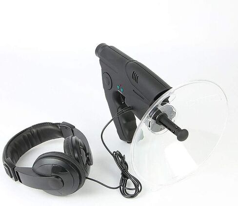 NUZAMAS Parabolic Dish Directional Microphone, Monocular X8 Times Long Distance Hearing, Birds Listening Telescope, Bush Walking, Hunting, Fishing, Camping Tools in Saudi Arabia