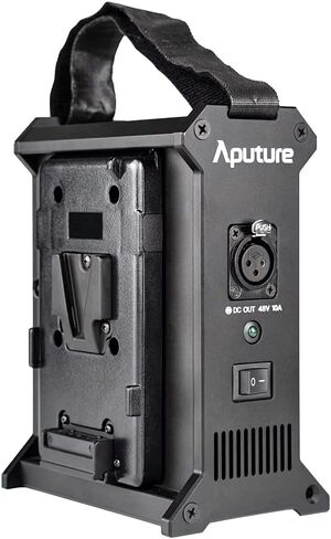 2-Bay Battery Power Station (V-Mount) Built-in Lighting Clamp Quick Release Plate for Nova P300c, for Amaran 100/200 in Saudi Arabia