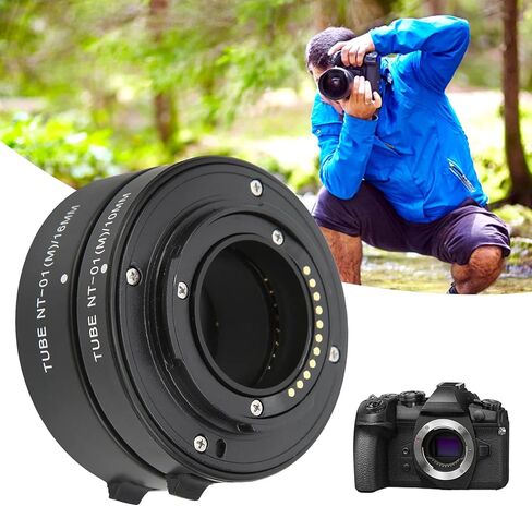 ماكرو تمديد أنبوب محول حلقة 10 مللي متر + 16 مللي متر ل M43 جبل ل أوليمبوس كاميرا دعم السيارات التركيز عدسة ماكرو تمديد أنبوب محول التصوير الملحقات in Kuwait