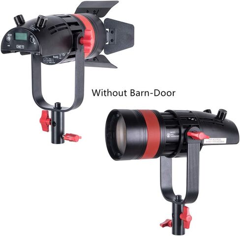 Came-TV Boltzen 55W COB Q-55S Fresnel Focusable Led Video Light,Bi-Color 3200K-5600K CRI96+TLCI97+Lighting Effects Foucsing Light with Filter Set Removable Barn-Door Carry Bag in Kuwait