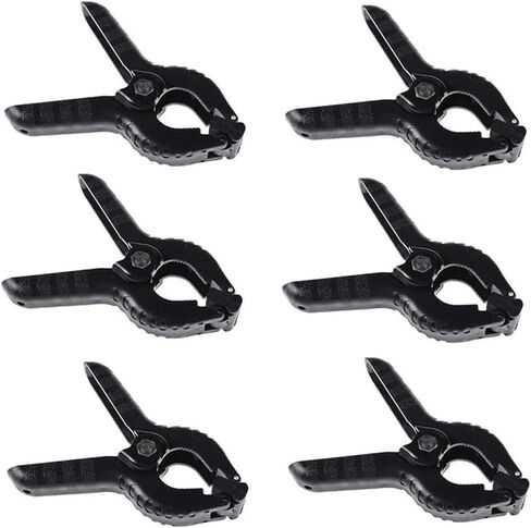 Xibeys الثقيلة الربيع المشابك كليب 6 حزمة 4.5 بوصة قابل للتعديل المشابك الشاش لخلفية استوديو الصور الخلفية in Kuwait