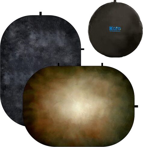 Kate 5x6.5ft(1.5x2m) Collapsible Backdrop Brown Black Pop up Backgrounds Folding Photography Backdrops Photoshoot Prop in Saudi Arabia