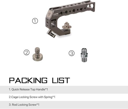 Tiltaing Quick Release Top Handle - (for BMPCC 4K/6K and Most DSLR/mirrorless Cameras) (Tilta Gray) in Saudi Arabia