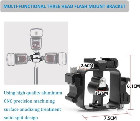 Hityeneed Camera Hot Shoe Mount to 1/4"-20 Tripod Screw Adapter,Flash Shoe Mount for DSLR Camera Rig (1PACK) in Kuwait