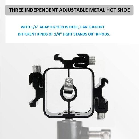 Hityeneed Camera Hot Shoe Mount to 1/4"-20 Tripod Screw Adapter,Flash Shoe Mount for DSLR Camera Rig (1PACK) in Kuwait